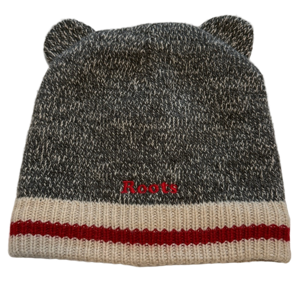 Roots 12 - 18M Baby Bear Ear Knit Winter Outdoor Beanie Hat